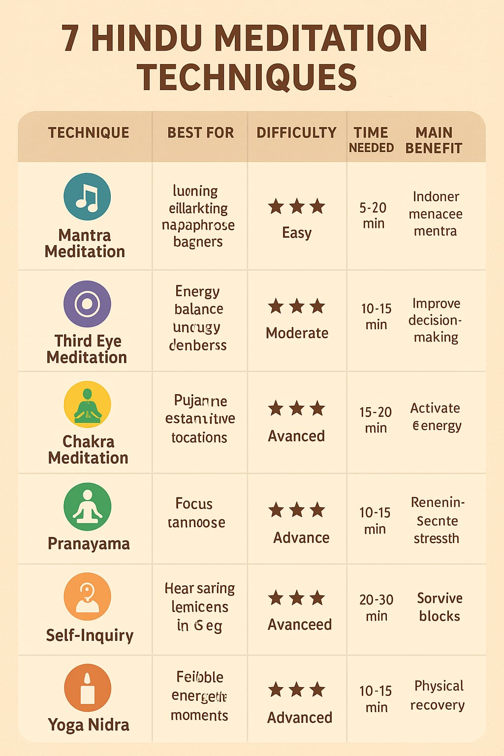 Comparison guide - which hindu meditation technique is best for you