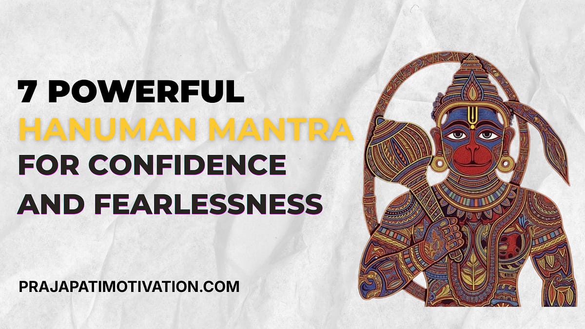 hanuman mantra for confidence and fearlessness